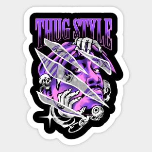 Thug Style 90s Sticker